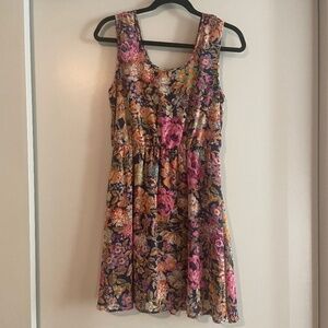 Dee Elle L womens dress spring summer tie back​